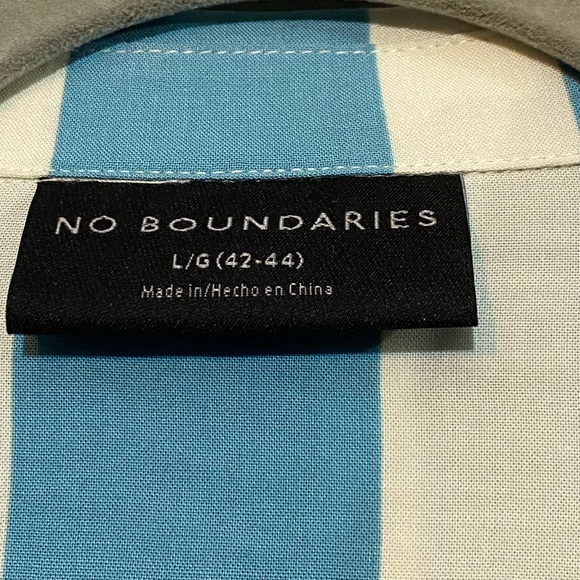 Blue & White Striped Button Down - Picture 3 of 4